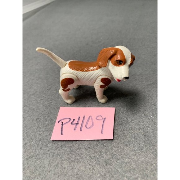 Mattel Barbie Vet 1996 Pet Doctor Brown & White Dog Puppy Spotted Figurine - Picture 9 of 9